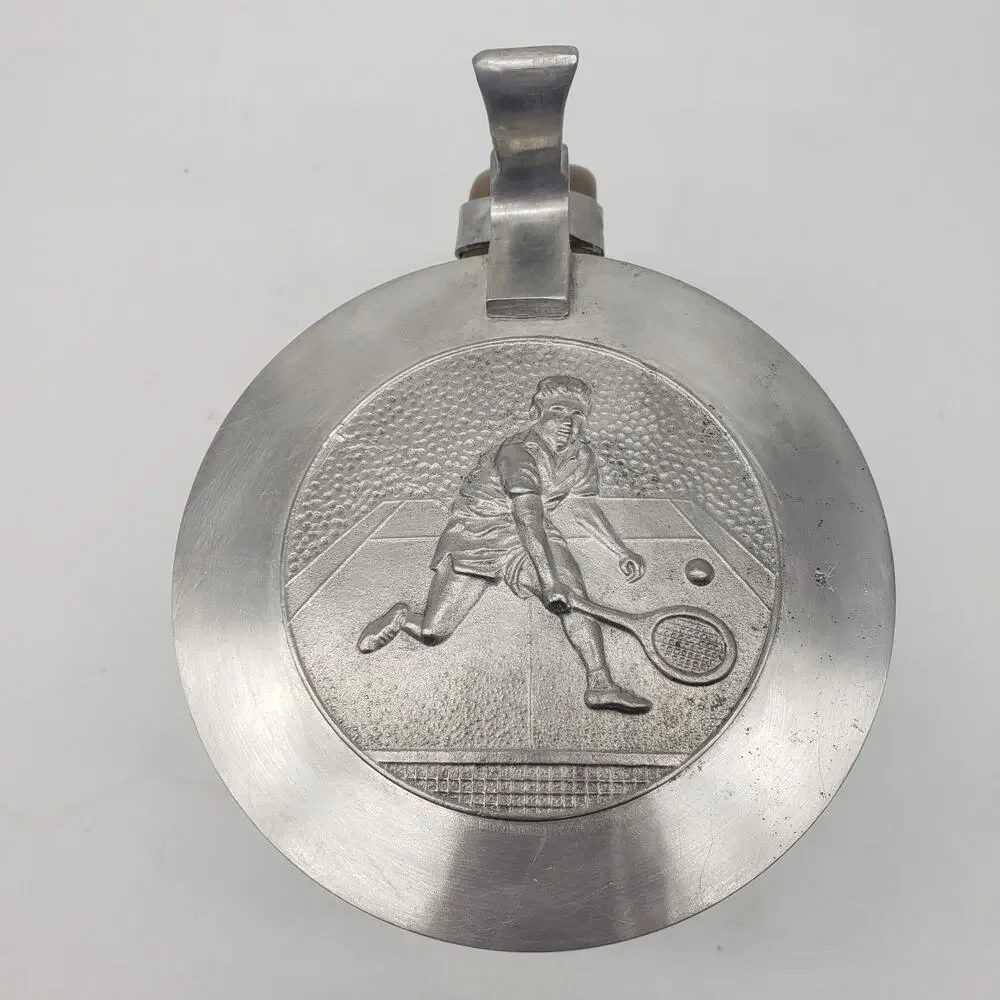 VTG‎ Oeslauer Manufaktur Bavaria for Goebel Tennis Beer Stein Pewter & Ceramic